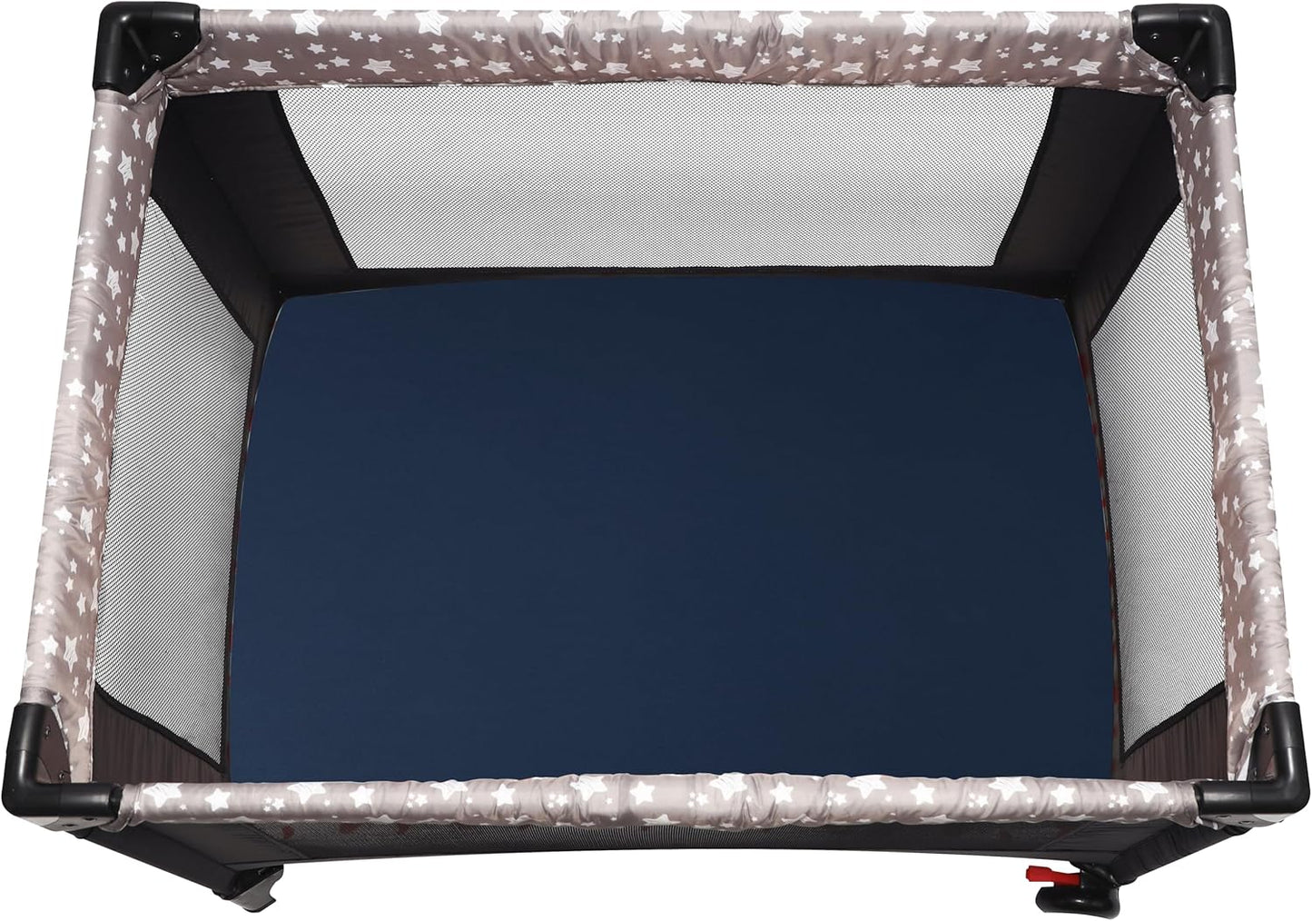 Pack and Play Sheets Fitted, 2 Pack Pack n Play Sheets for Graco Pack n Play Mattress, Unisex Playard Sheets for Boys Girls (Grey & Cyan, 38 X 26 Inch)