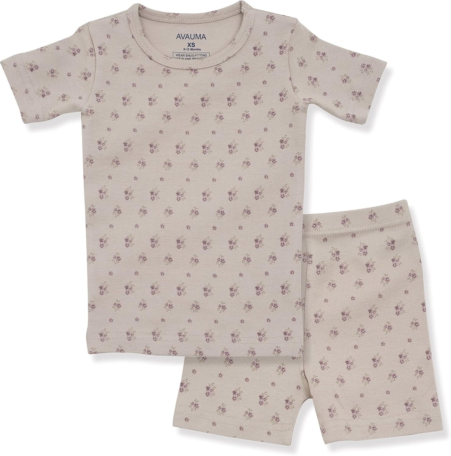 AVAUMA Baby Boys Girls Pajama Set 6M-7T Kids Cute Toddler Snug fit Pattern Design Pjs Cotton Sleepwear