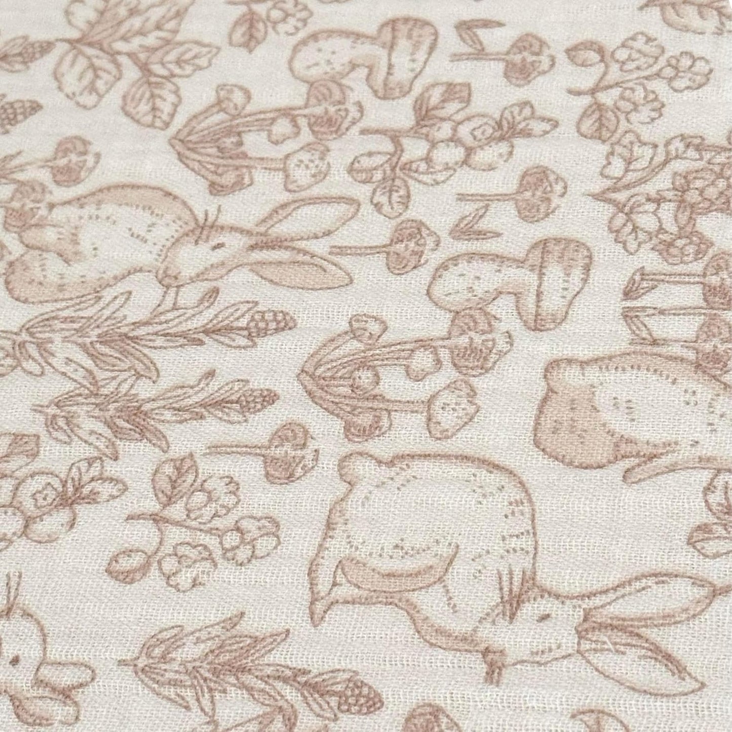 BuLuTu 100% Cotton Muslin Toddler Pillowcase with Ruffles Edges, Cute Rabbit Pattern Toddler Pillow Cover Soft Breathable Gauze Cotton Kids Pillow Cases for Boys,Girls, 1 Piece, 14"x20"