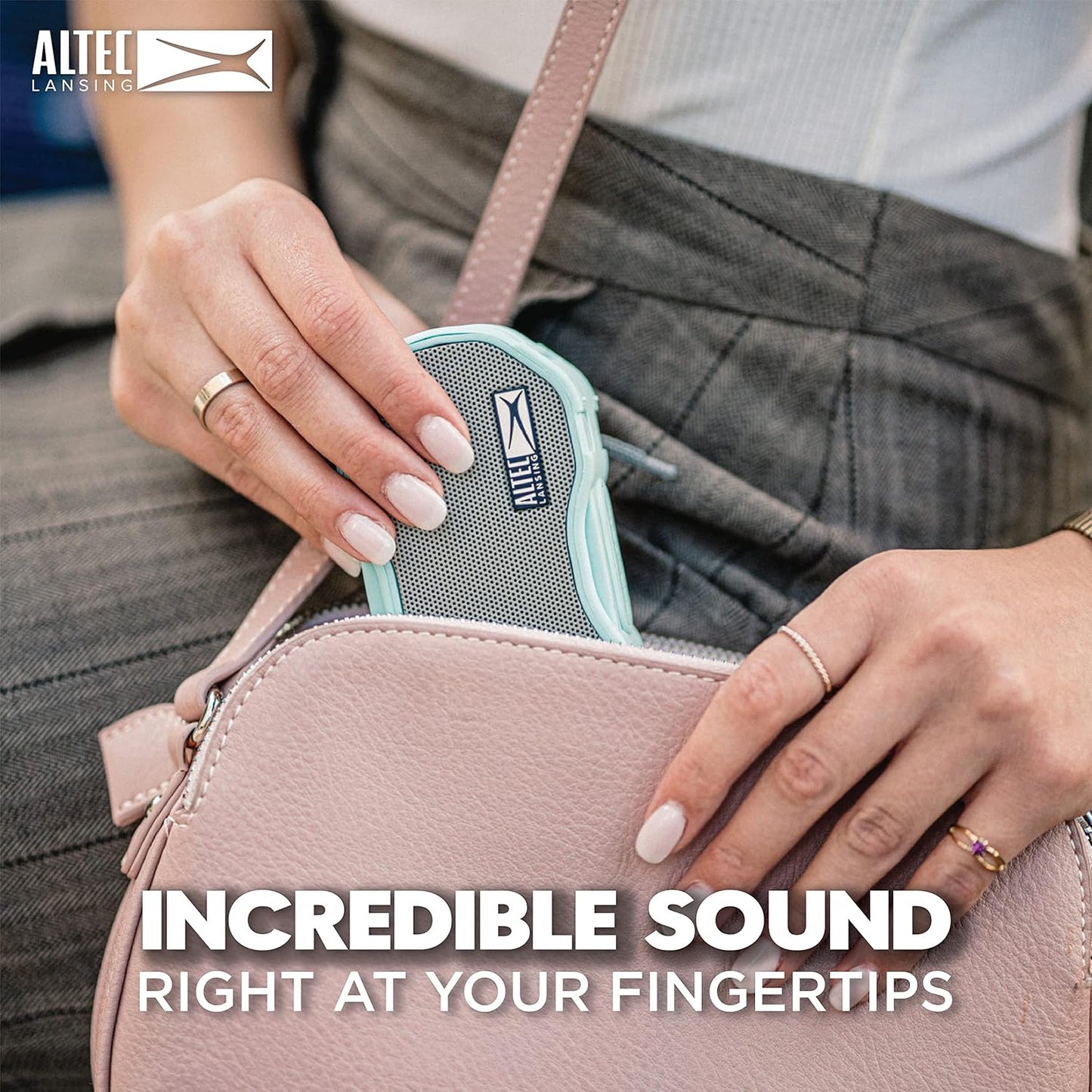 Altec Lansing Baby Boom XL - Waterproof Bluetooth Speaker, Wireless & Portable for Travel & Outdoor Use, Deep Bass & Loud Sound, 1 Pack, Black