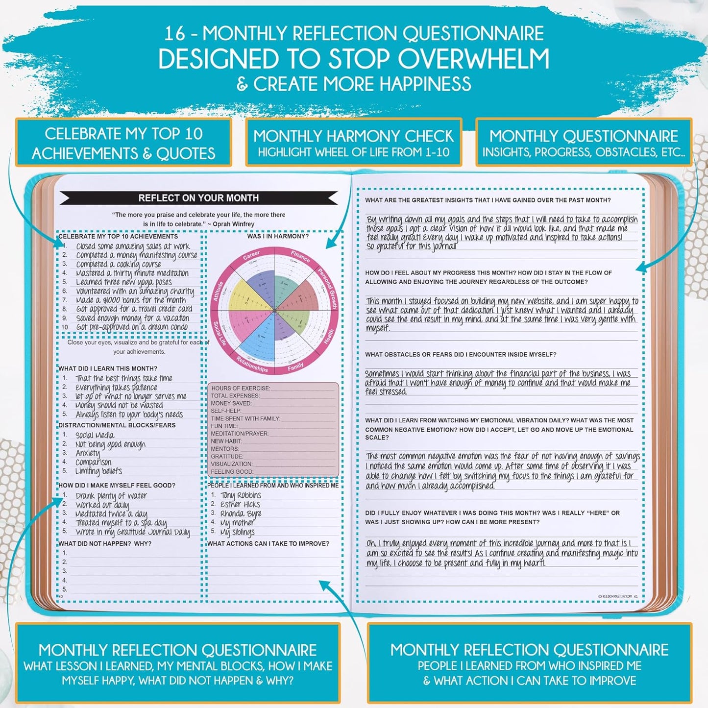 2025-2026 Planner Weekly and Monthly | 16-Month Life Planner to Increase Focus & Productivity | Reduce Overwhelm & Achieve Your Biggest Goals | Include Gift Box & Stickers | Sep 2025-Dec 2026