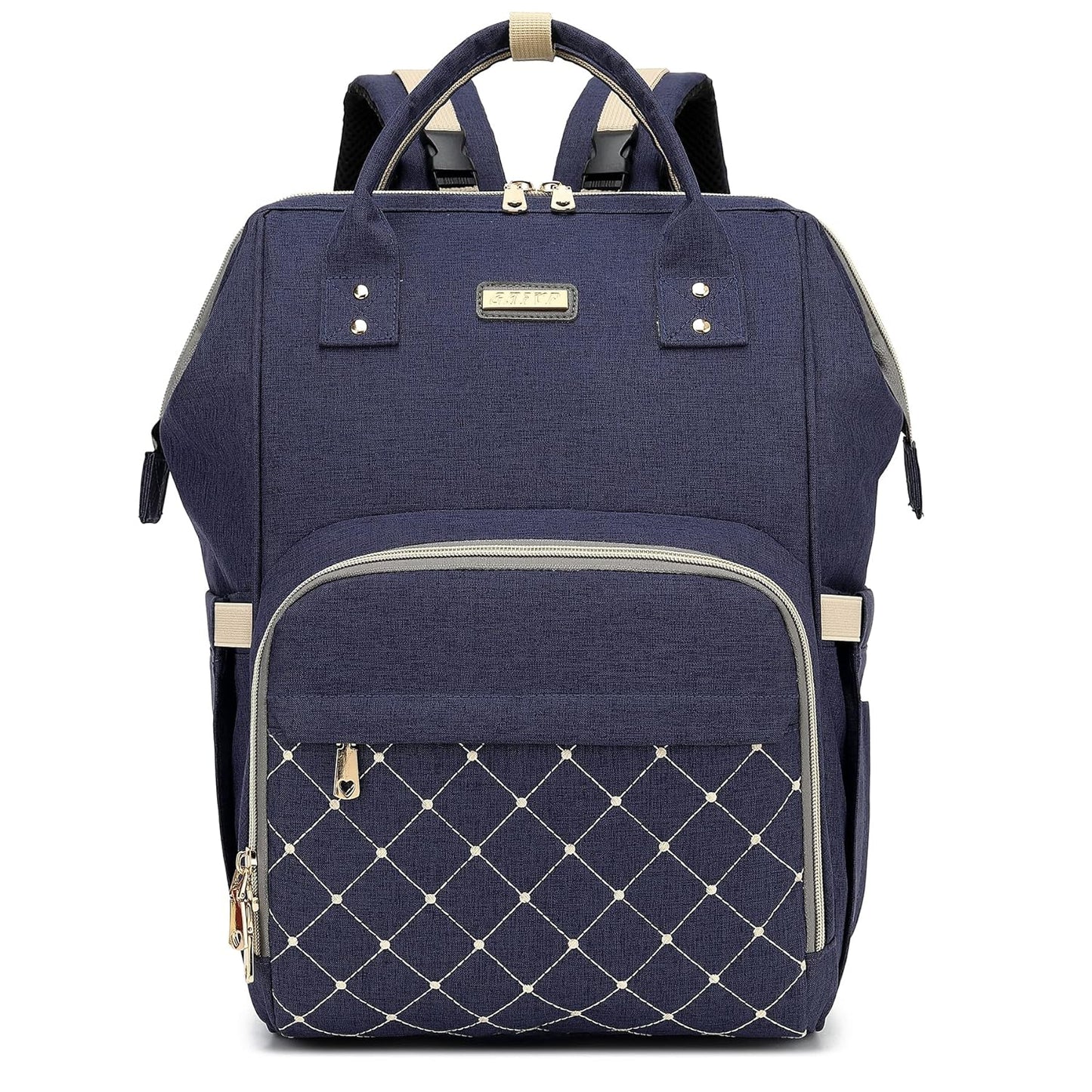 Diaper Bag Backpack, Diaper Bags for Baby Girls Boys, Baby Bags for Moms Dads, Nappy Changing Bag with Insulated Pockets,Multi-functional Waterproof Backpack with Stroller straps-Blue