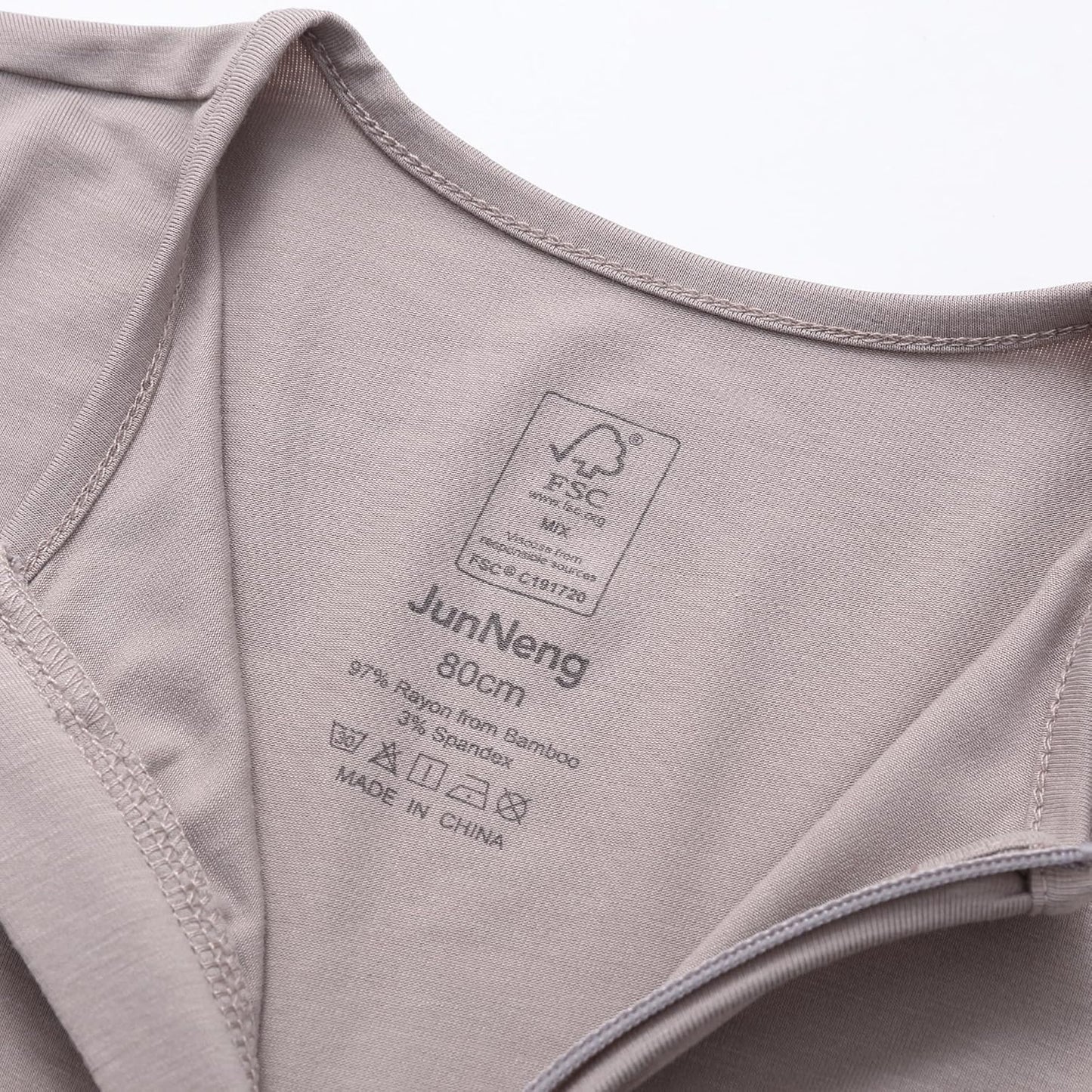 JunNeng Baby 2 Pack Rayon of Bamboo Romper Sleeper 2 Way Zipper Short Sleeve Jumpsuit Zipper Footless One-piece