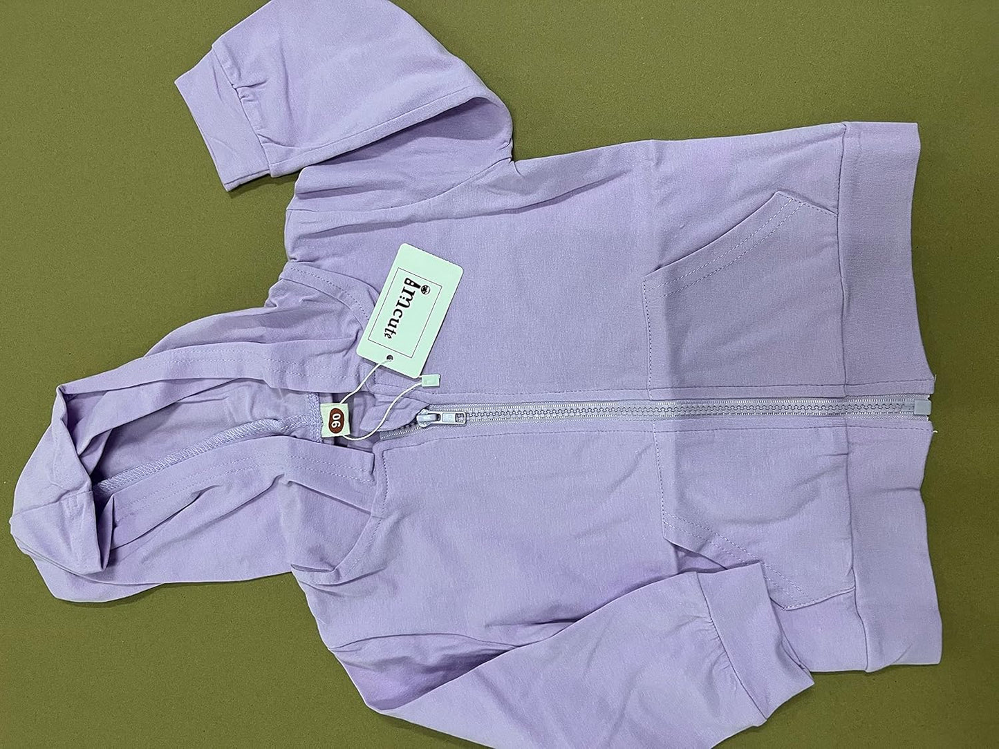 Imcute Baby Zip Up Hoodie, Unisex inflant Toddler Long Sleeve Sweatshirts Lightweight Jacket Hooded Coats Fall Winter Outfits